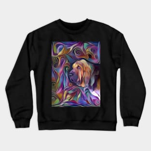 Bloodhound Dog Fantasy Crewneck Sweatshirt
